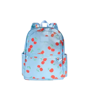 State Bag - Kane Double Pocket Large Backpack Blue Cherries