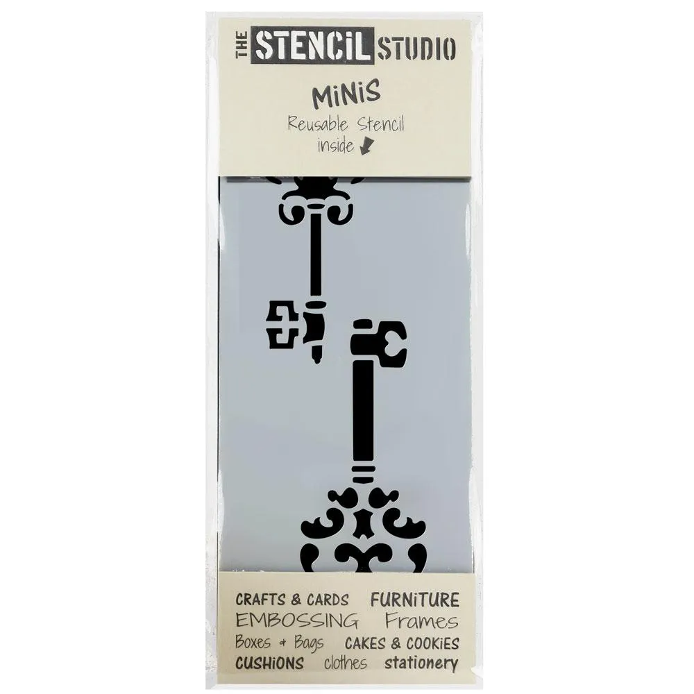 Stencil MiNiS - Vintage Keys - 20% off 4 