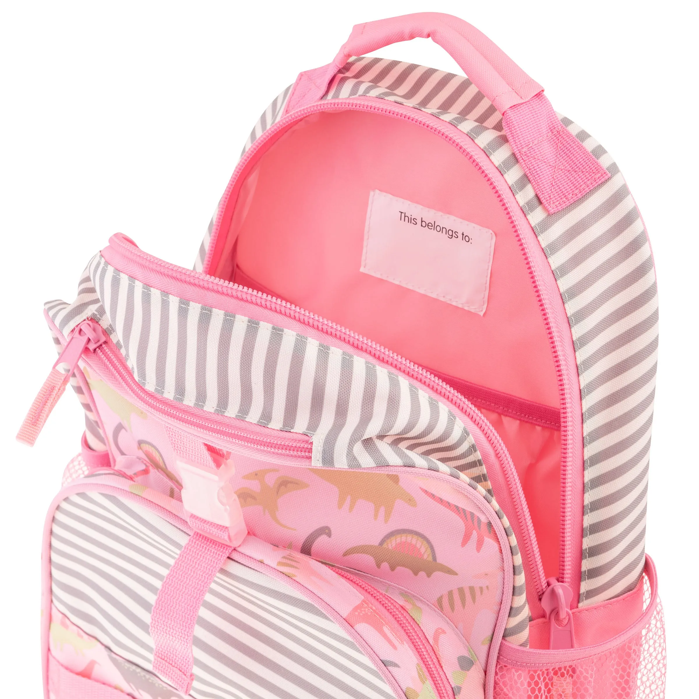 Stephen Joseph All Over Print Backpack, Pink Dinosaur