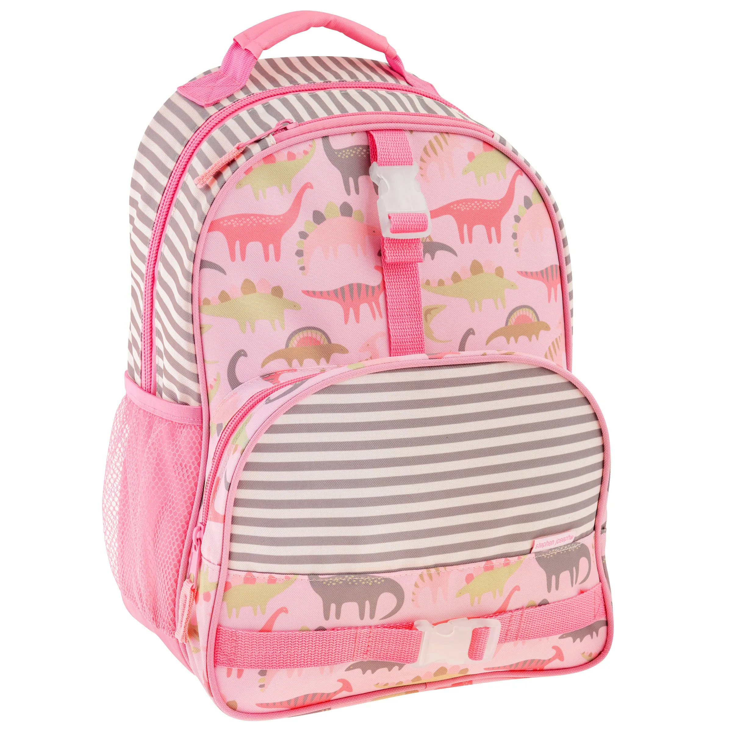 Stephen Joseph All Over Print Backpack, Pink Dinosaur