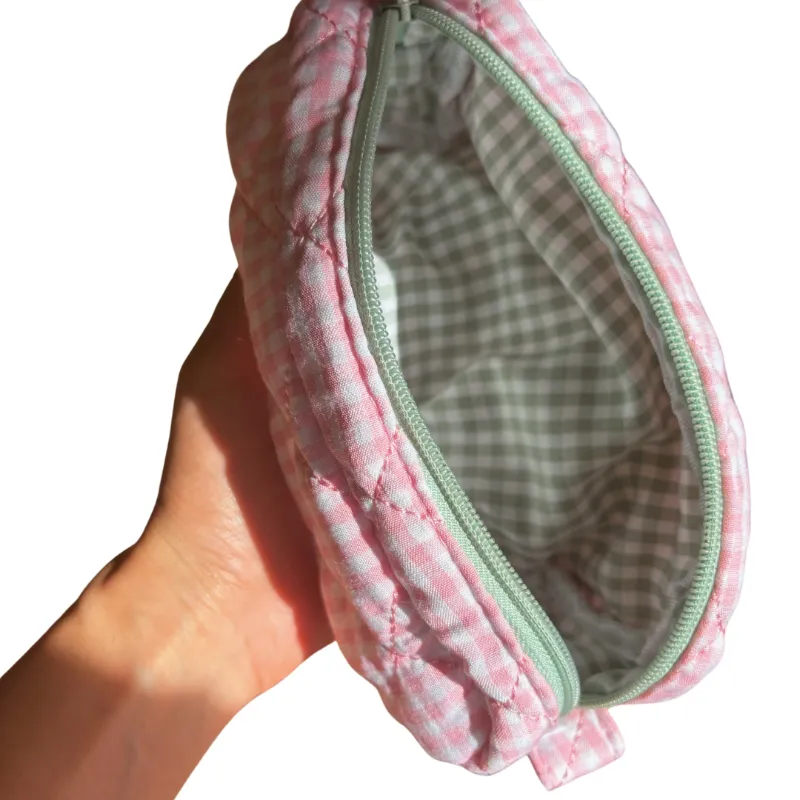 Strawberry Matcha Makeup Bag