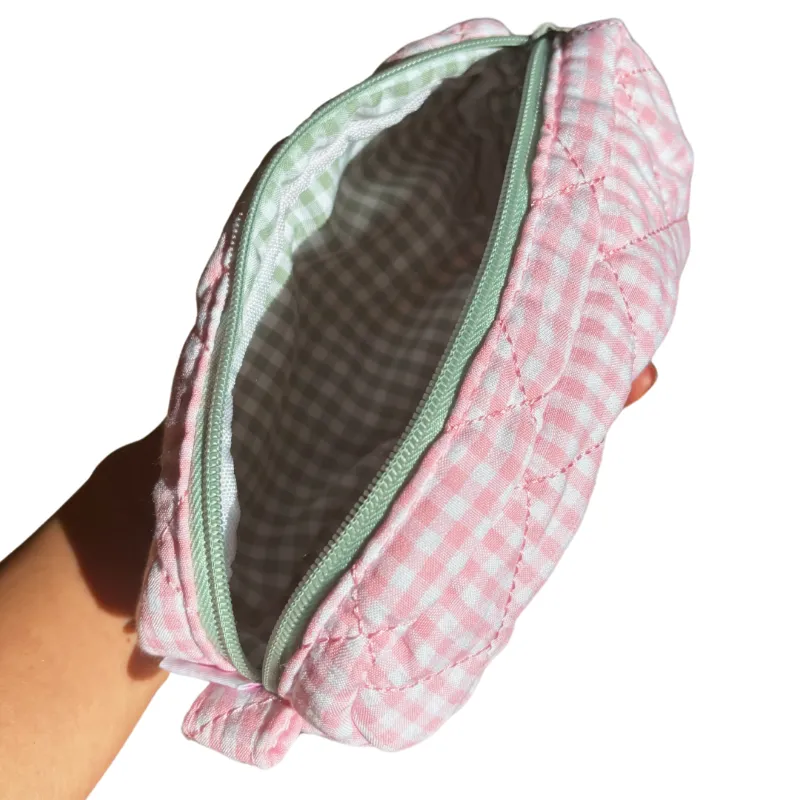 Strawberry Matcha Makeup Bag