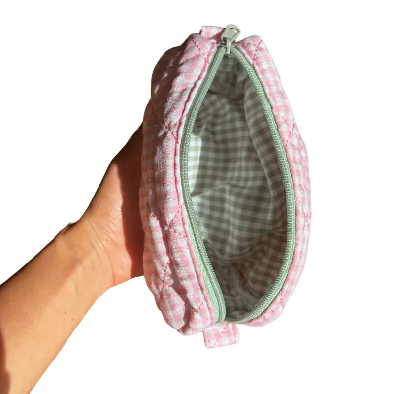 Strawberry Matcha Makeup Bag