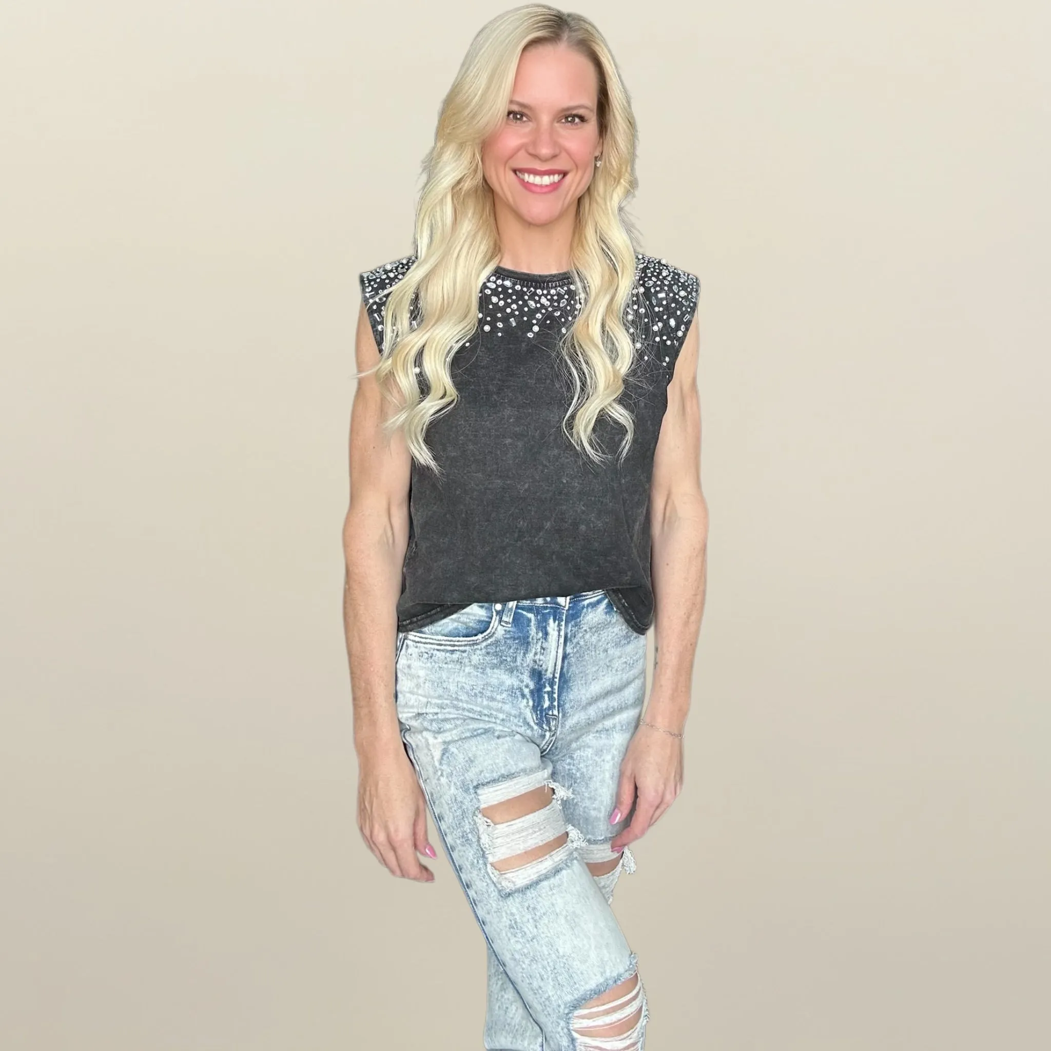 Street Chic Embellished Tank