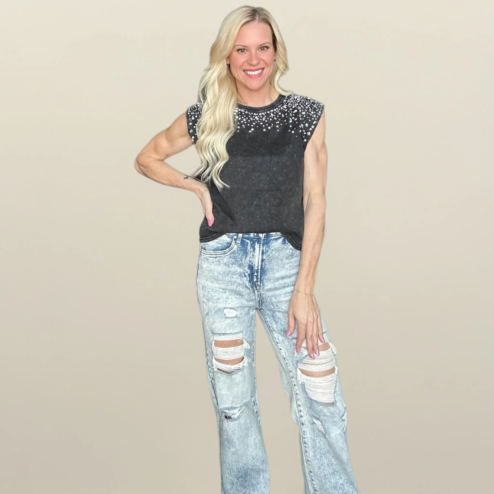 Street Chic Embellished Tank