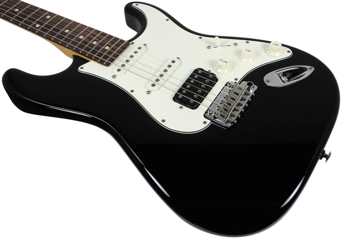 Suhr Classic Pro HSS Guitar - Black, Rosewood