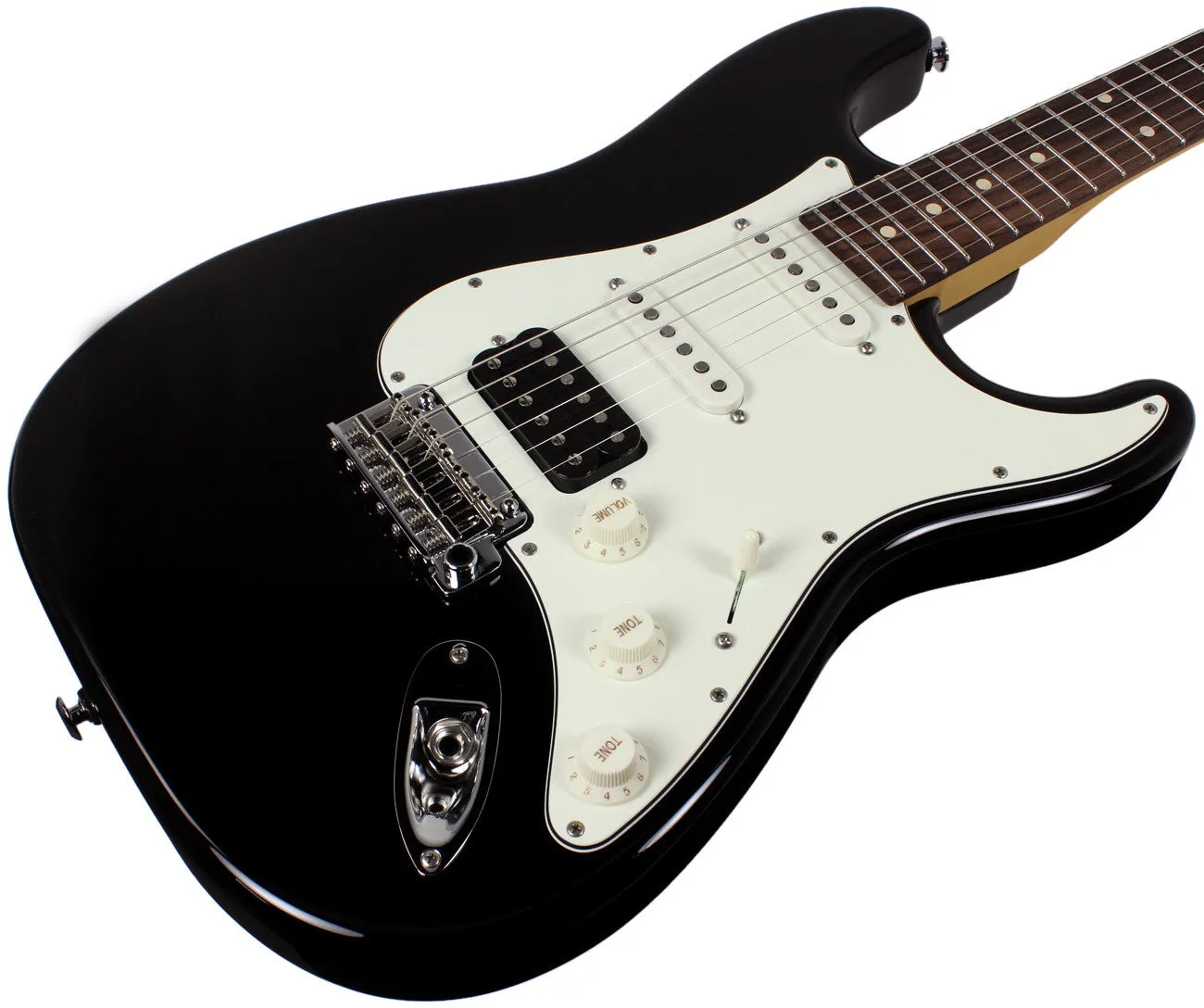 Suhr Classic Pro HSS Guitar - Black, Rosewood