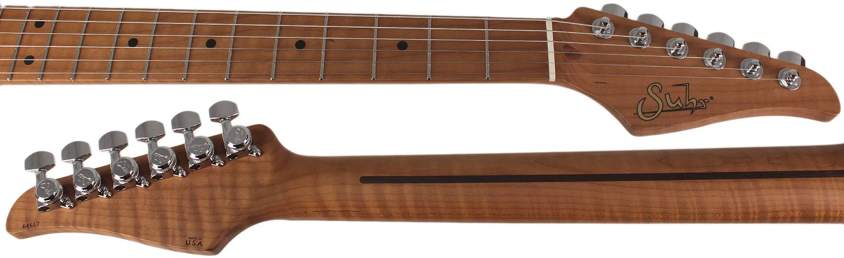 Suhr Select Classic T Guitar, Roasted Flamed Neck, Black