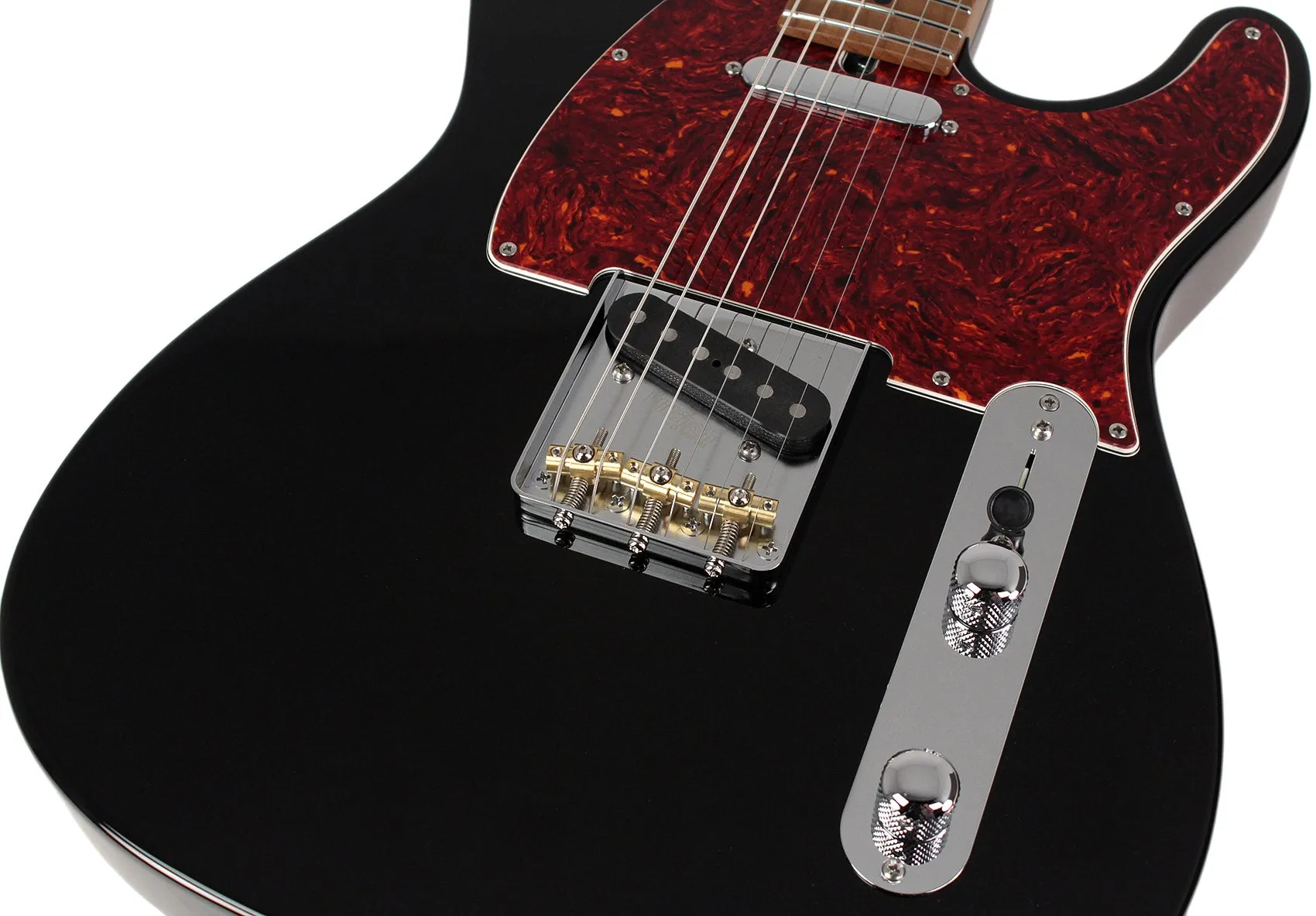 Suhr Select Classic T Guitar, Roasted Flamed Neck, Black