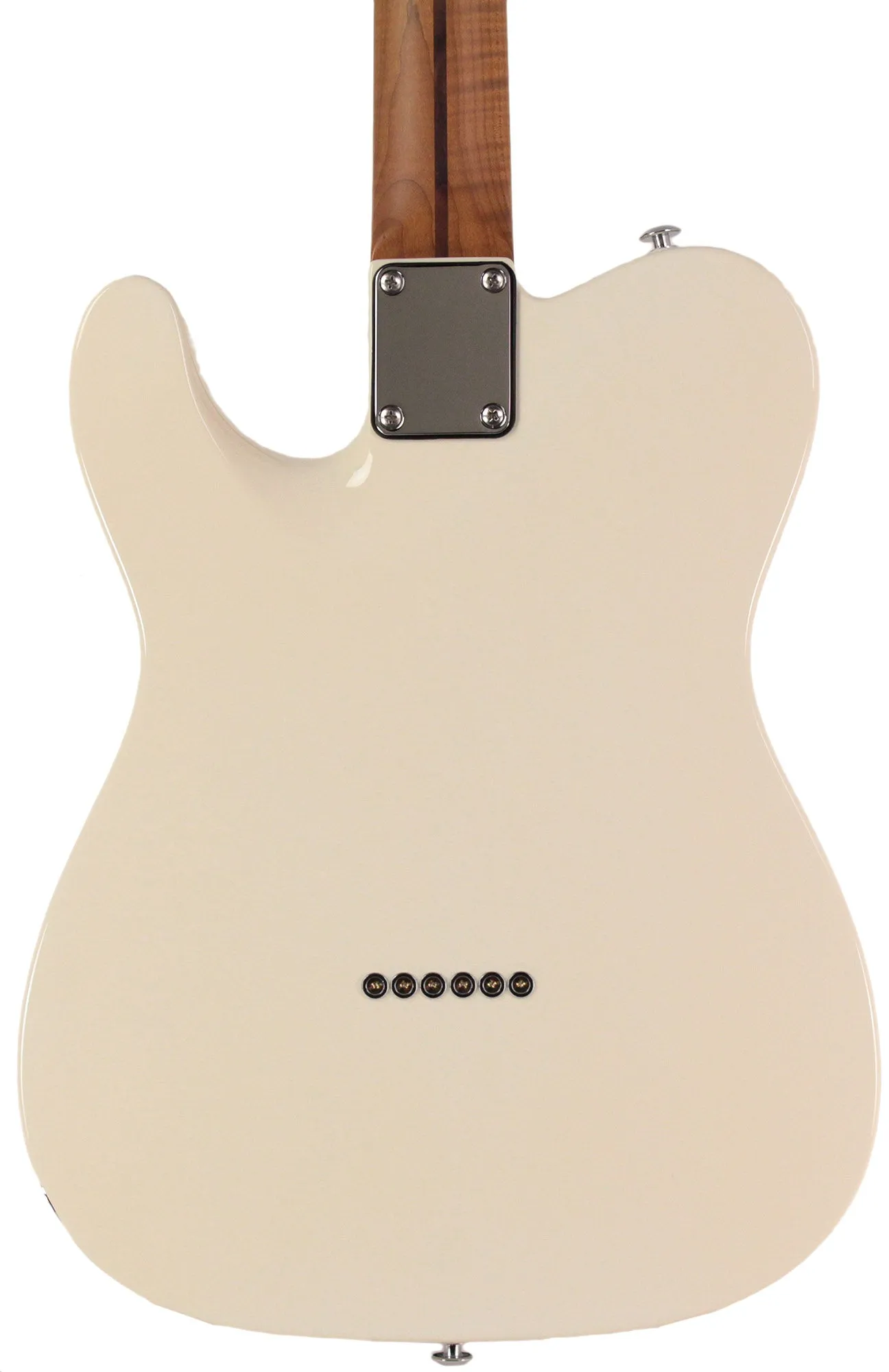 Suhr Select Classic T Guitar, Roasted Flamed Neck, Olympic White