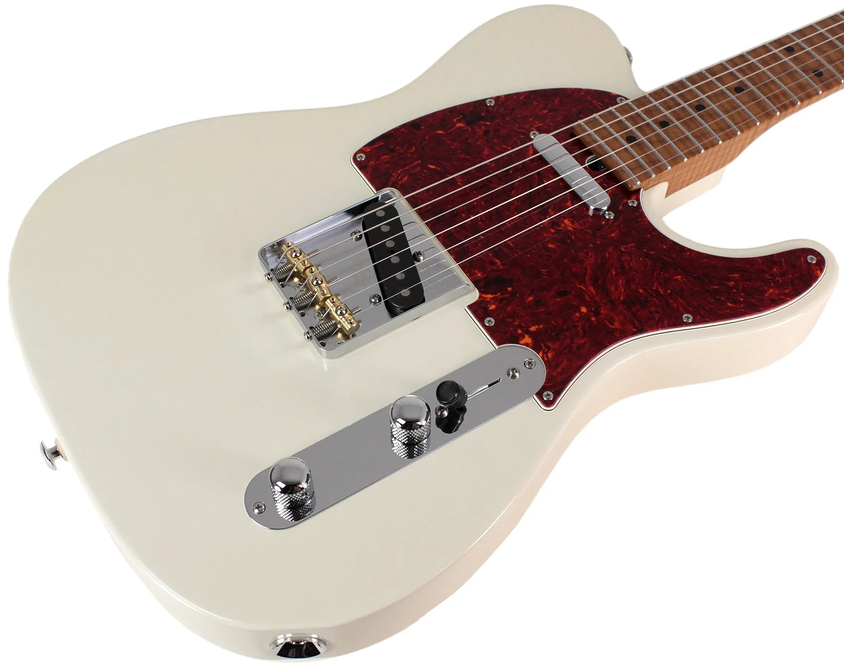 Suhr Select Classic T Guitar, Roasted Flamed Neck, Olympic White