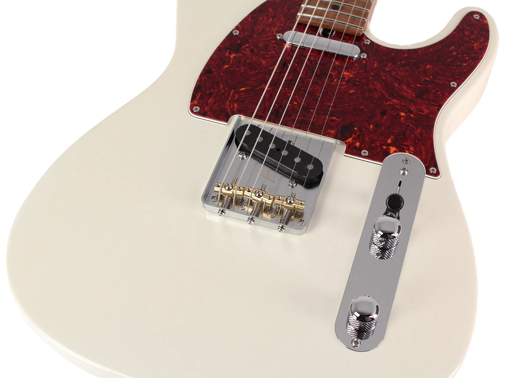 Suhr Select Classic T Guitar, Roasted Flamed Neck, Olympic White