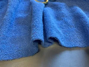 SUMMER BLUE - Pure Cotton Thick Luxury Towelling  Fabric - 400 gsm -  Beach Wear, Babies & Bath - By Truly Sumptuous