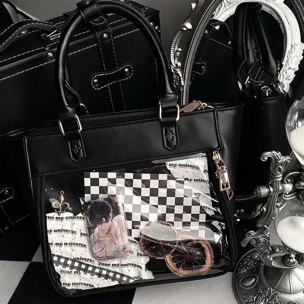 Sweet Lace-up Ruffle PU Ita Tote Bag