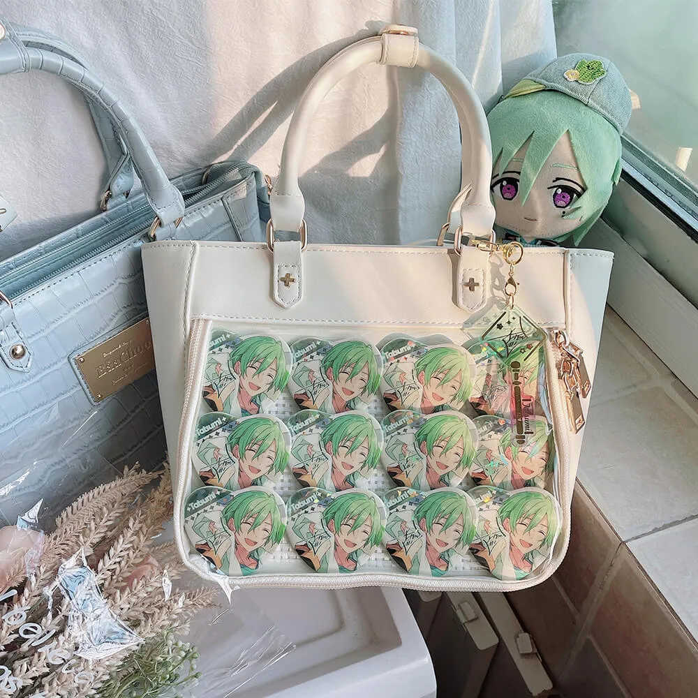 Sweet Lace-up Ruffle PU Ita Tote Bag