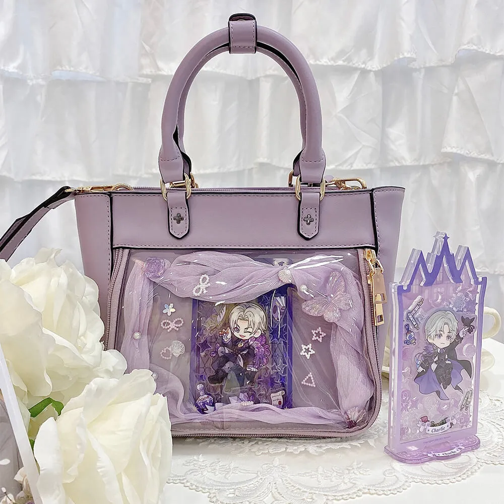 Sweet Lace-up Ruffle PU Ita Tote Bag