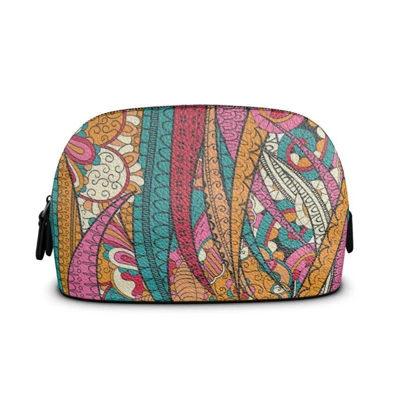 Taki Leather Makeup Bag