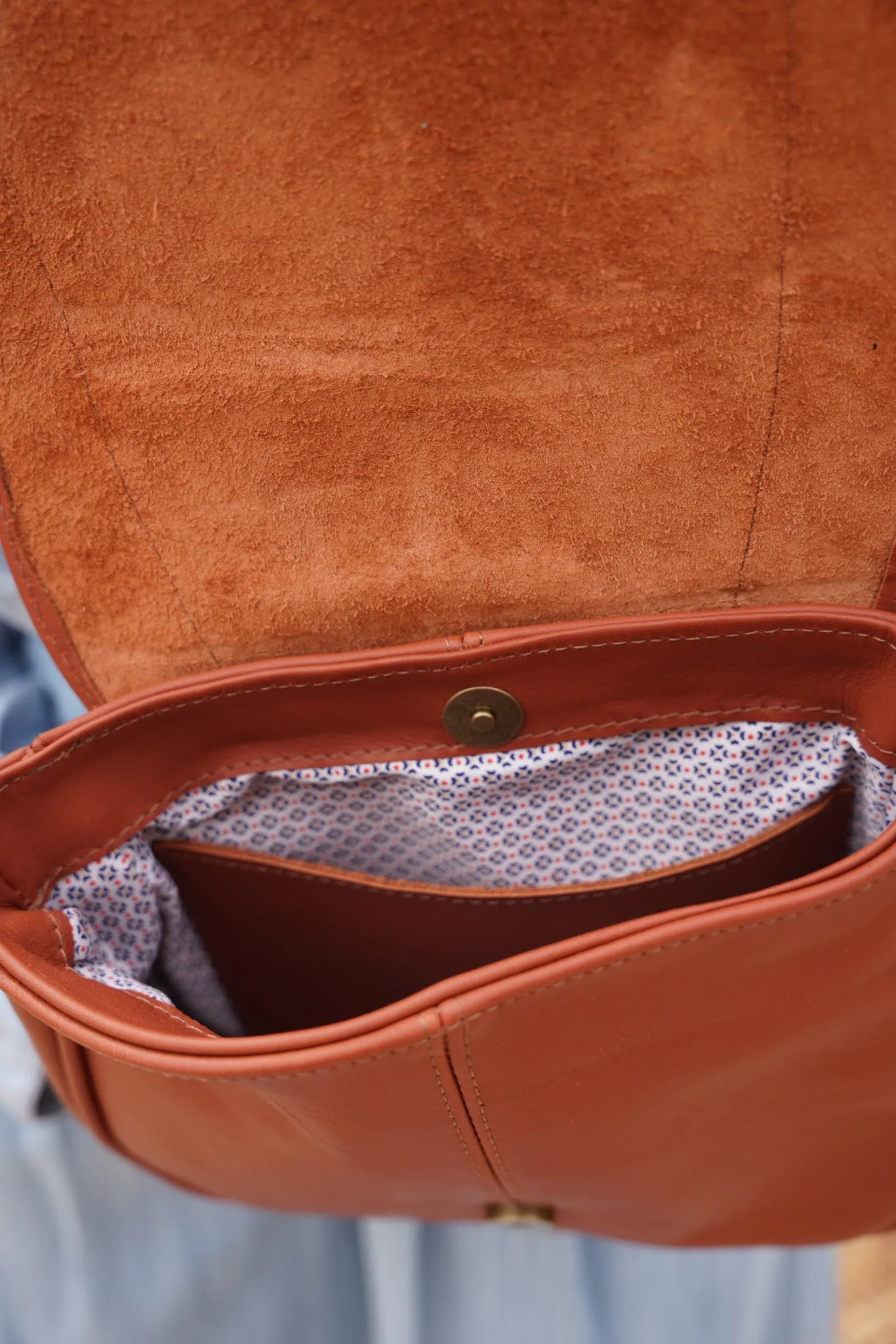 Terracotta Saddle Sling Bag