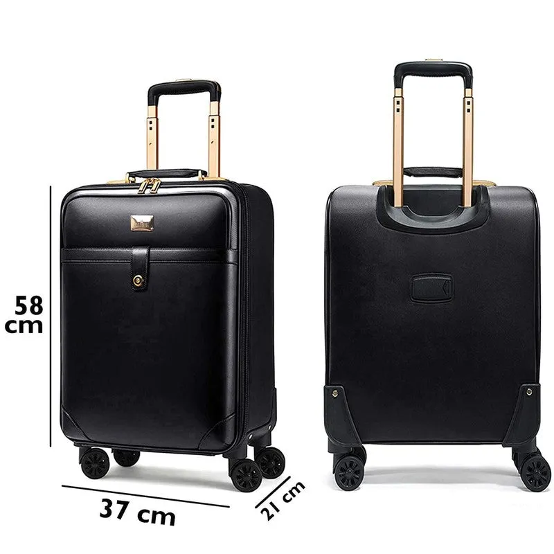 THE CLOWNFISH Combo of 2 Stark Series Luggage Polycarbonate Hard Case Suitcases Eight Wheel Trolley Bags with Double TSA Locks- Pistachio Green (Medium 67 cm-26 inch, Small 57 cm-22 inch)
