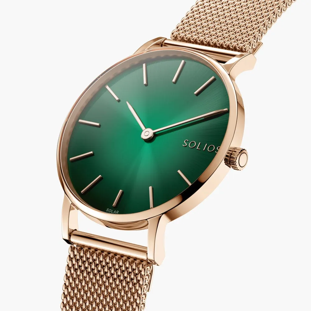 The Rainforest Classic Bundle | Green Dial - Rose Gold Case