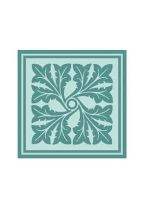 Tonal Woodblock in Blue III