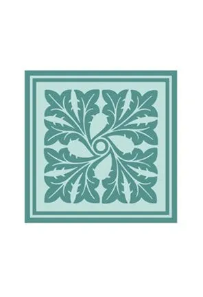 Tonal Woodblock in Blue III