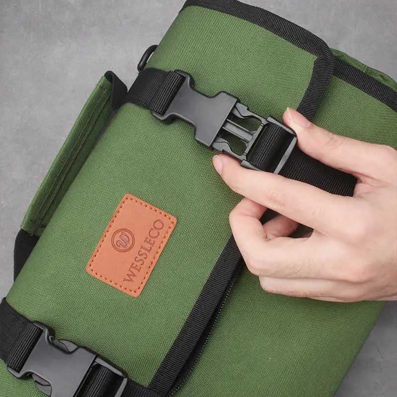 Tool Roll Bag Heavy Duty Tool Organizer with 4 Removable Pouch