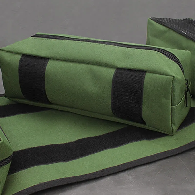Tool Roll Bag Heavy Duty Tool Organizer with 4 Removable Pouch