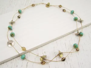 Turquoise Chic Wrap Necklace