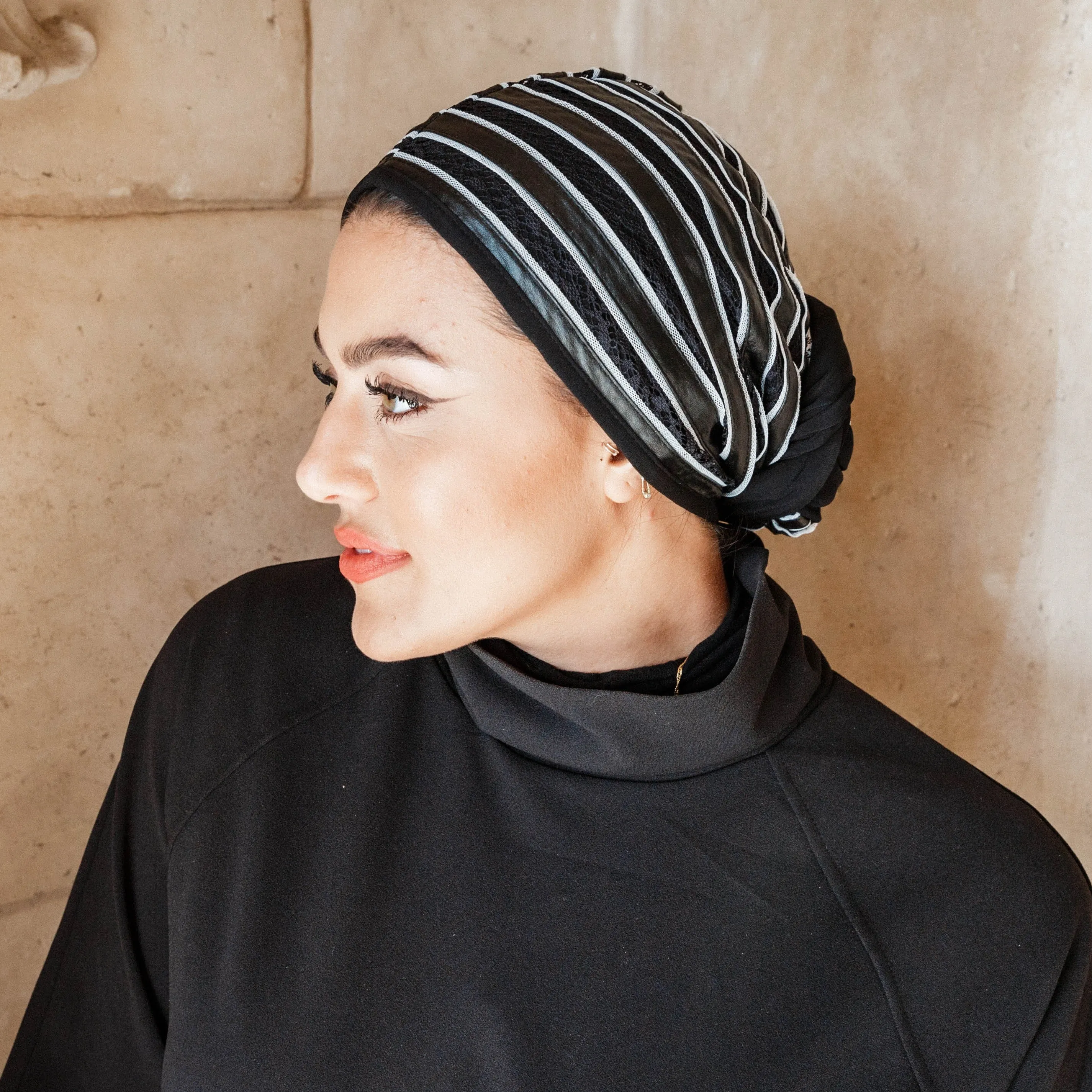 White Twine Turban