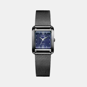 Women's Blue Analog Stainless Steel Watch EW5597-63L