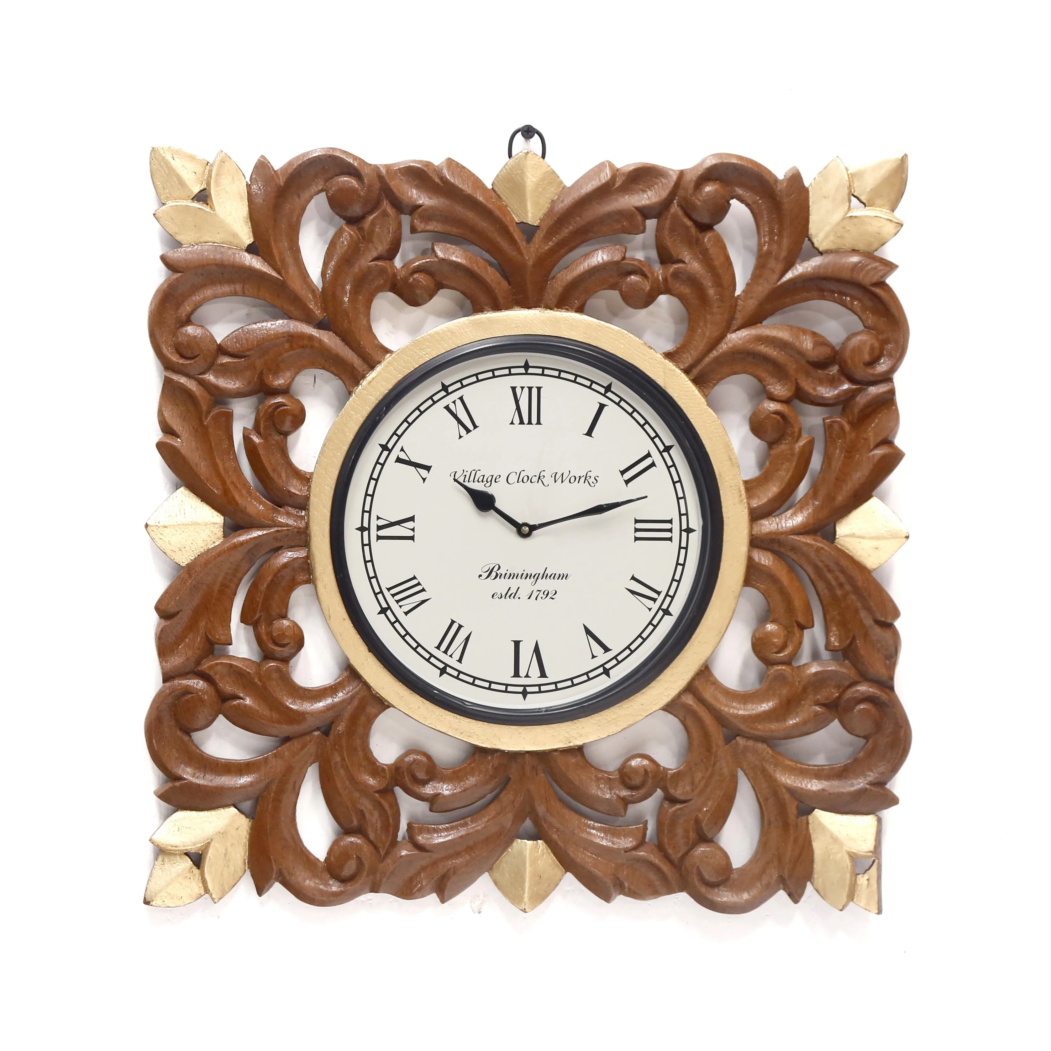 Wooden Diamond clock