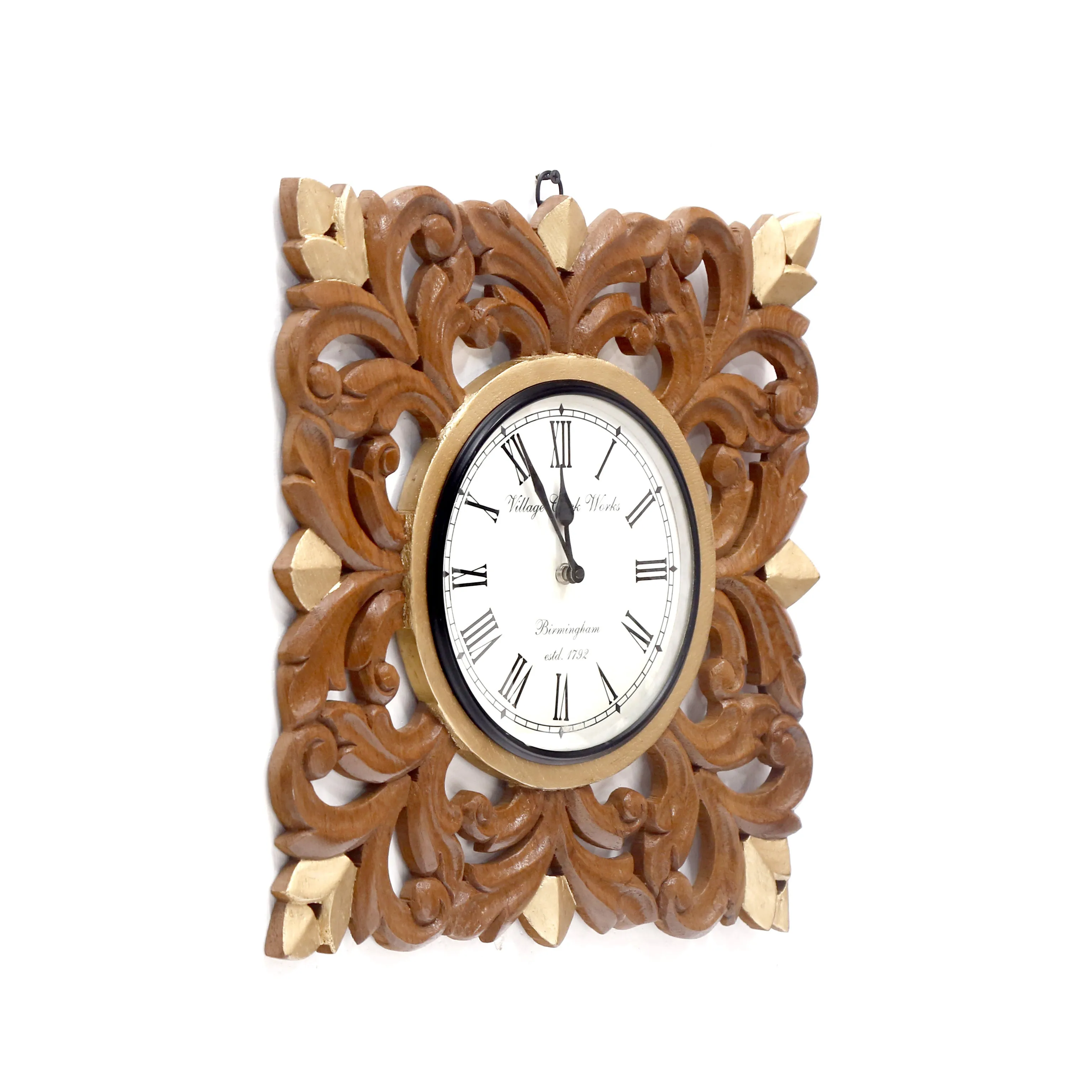 Wooden Diamond clock