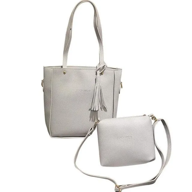 Xiniu 3PCS women bag summer Tassels leather woman bag cross body messenger Shoulder Bag #6M