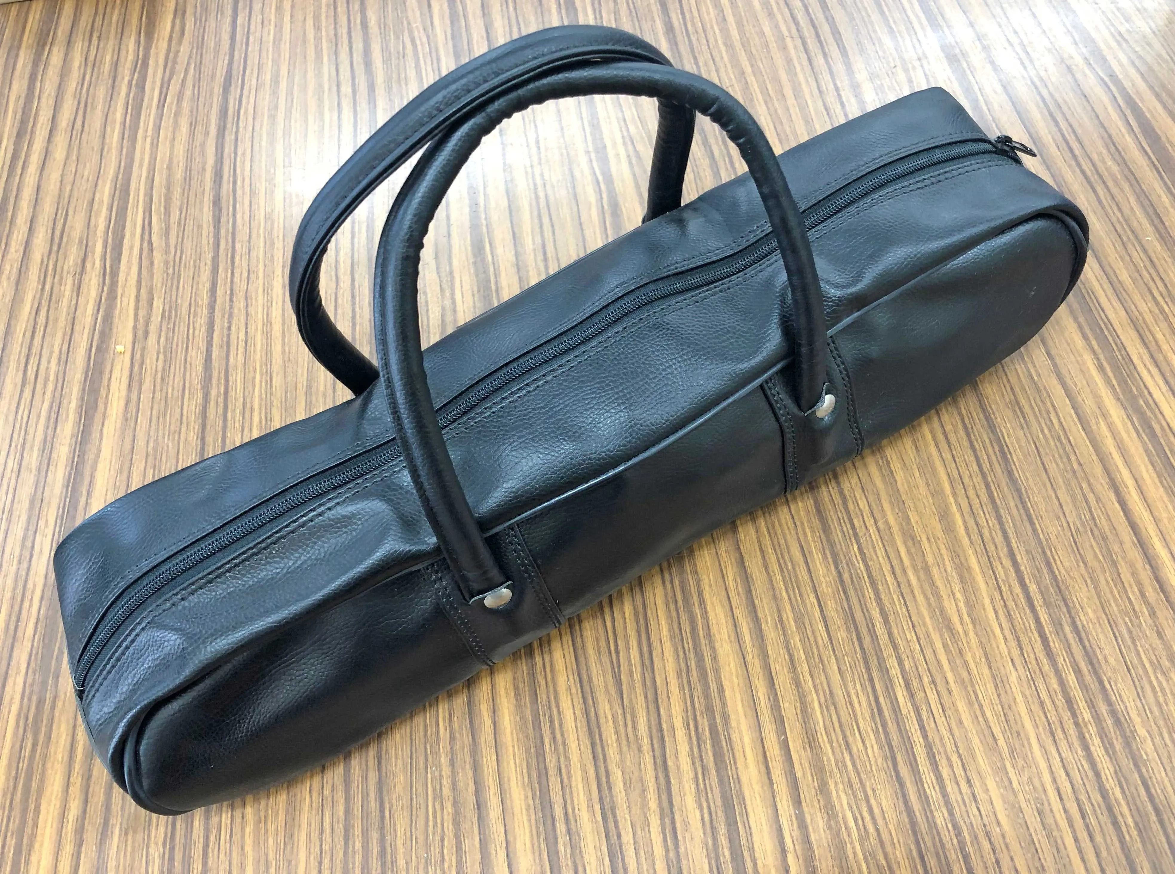 YuiSenri Synthetic Leather Knife Culinary Bag (Small/Black)