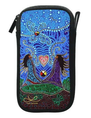 Zippered Accessories Case "Breath of Life" Artwork by Metis Artist Leah Dorion