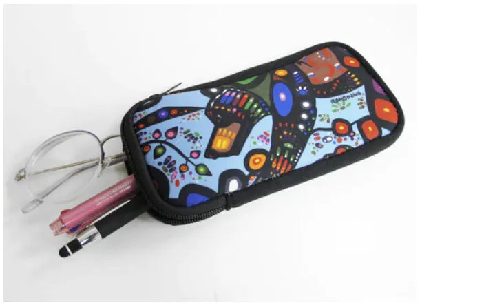 Zippered Accessories Case "Breath of Life" Artwork by Metis Artist Leah Dorion